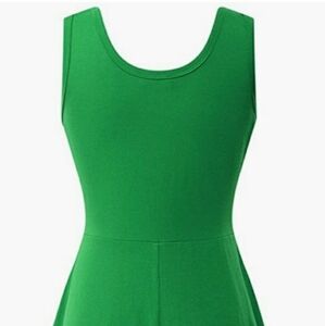 Herou Super Cute Kelly Green Casual Scoop Neck Dress